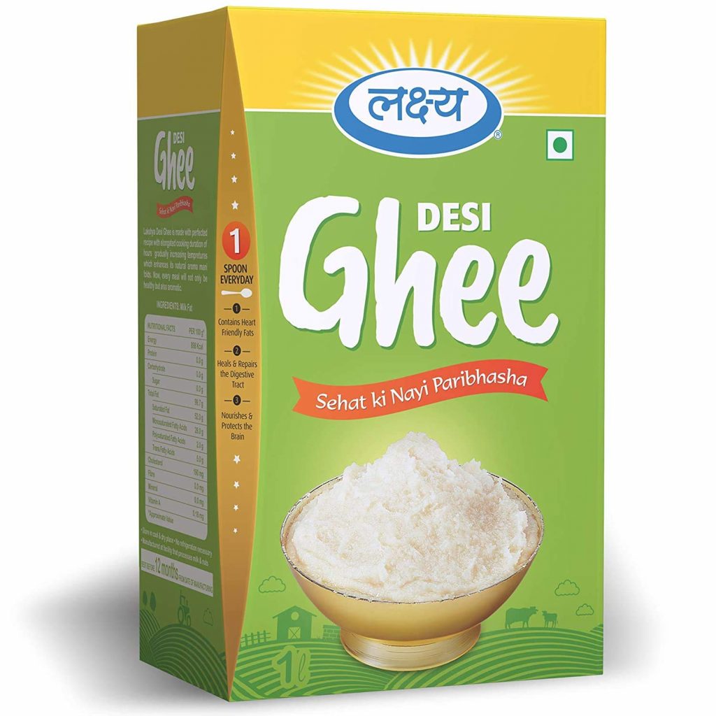 LAKSHYA 100 Pure Desi Ghee Clarified Butter 1LTR Bisarga Online