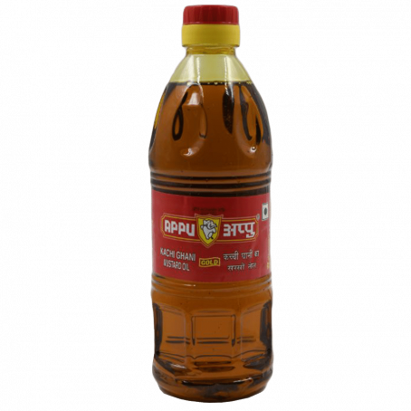 Appu Kachi Ghani Mustard Oil Gold