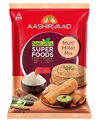 Aashirvaad Nature’s Super Foods Multi Millet Mix Pouch, 500 g