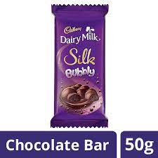 Cadbury Dairy Milk Silk Bubbly Chocolate Bar, 50 g 78/-