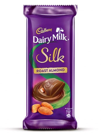 Cadbury Dairy Milk Silk Roasted Almonds Chocolate Bar, 143g (Pack of 3) 462/-