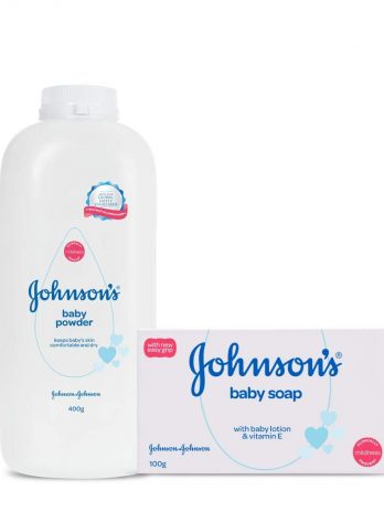 Johnson’s Baby Powder 400g with Free Soap 100g 200/-