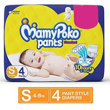 MAMY POKO Standard Diaper PANTS Small 4pants