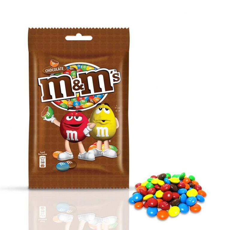 M&M'S Milk Chocolate Candy in Sugar Shell,( 45 Grams*Pack of 2) 90