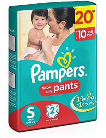 PAMPER Diaper Pants, Small, 2pants