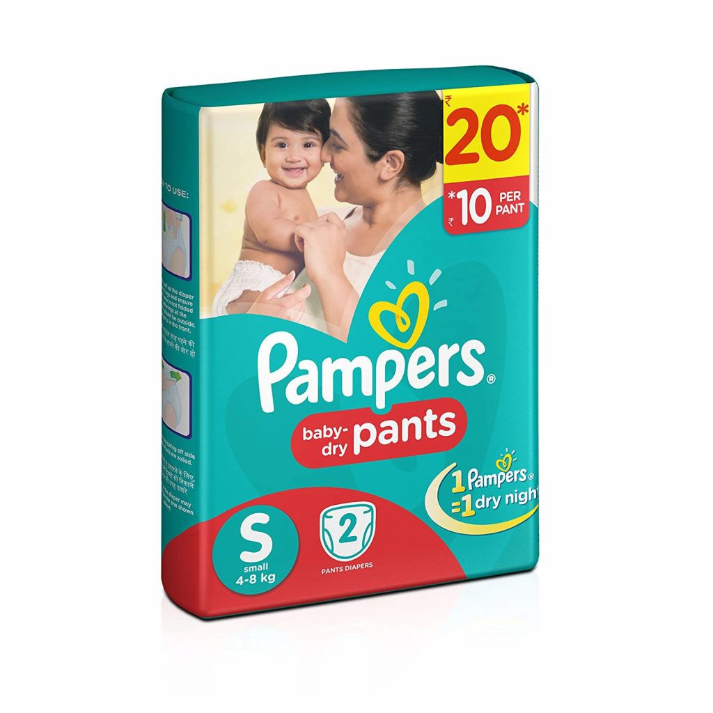 PAMPER Large Diaper Pants 2pcs Bisarga Online Supermarket In India