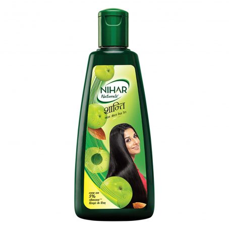 Nihar Shanti Amla and Badam Hair Oil, For Black, Silky and Stronger Hair,500 ml - Bisarga Online Supermarket India